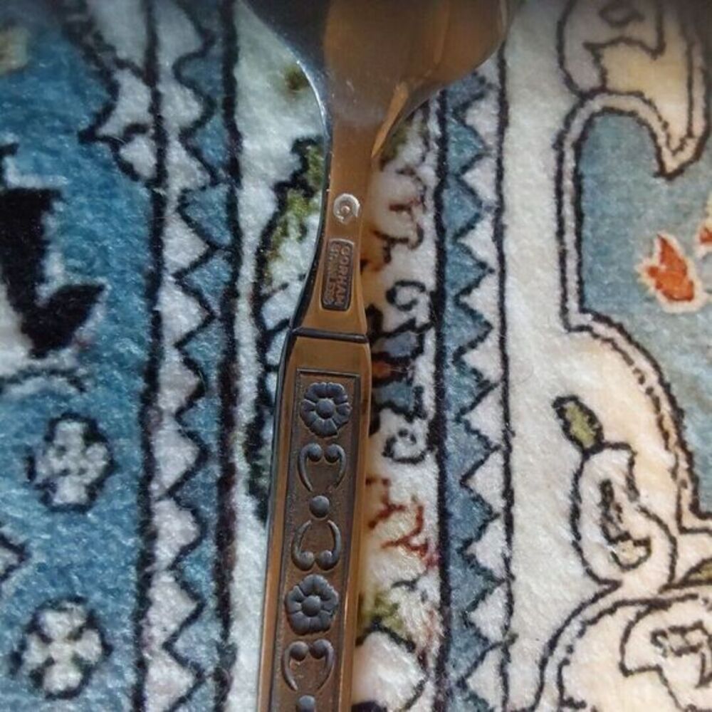 Gorham HACIENDA Stainless Black Accent Teaspoon Flatware‎ Silverware